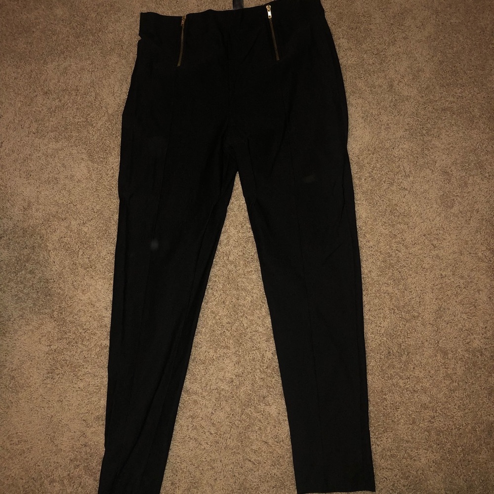 FTF Black Ponte Skinny Pants